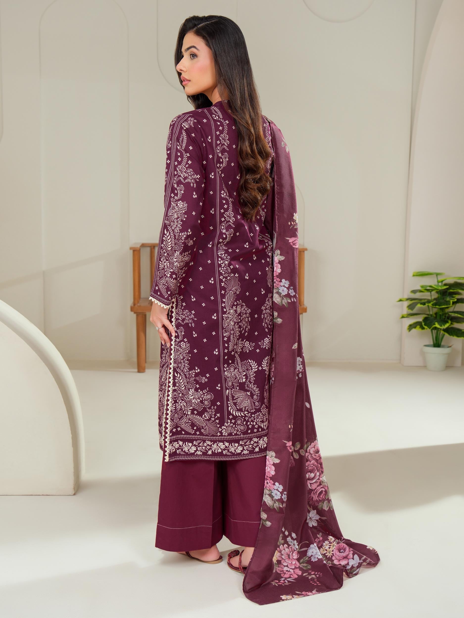 3 Piece Lawn Suit-Printed (Unstitched)
