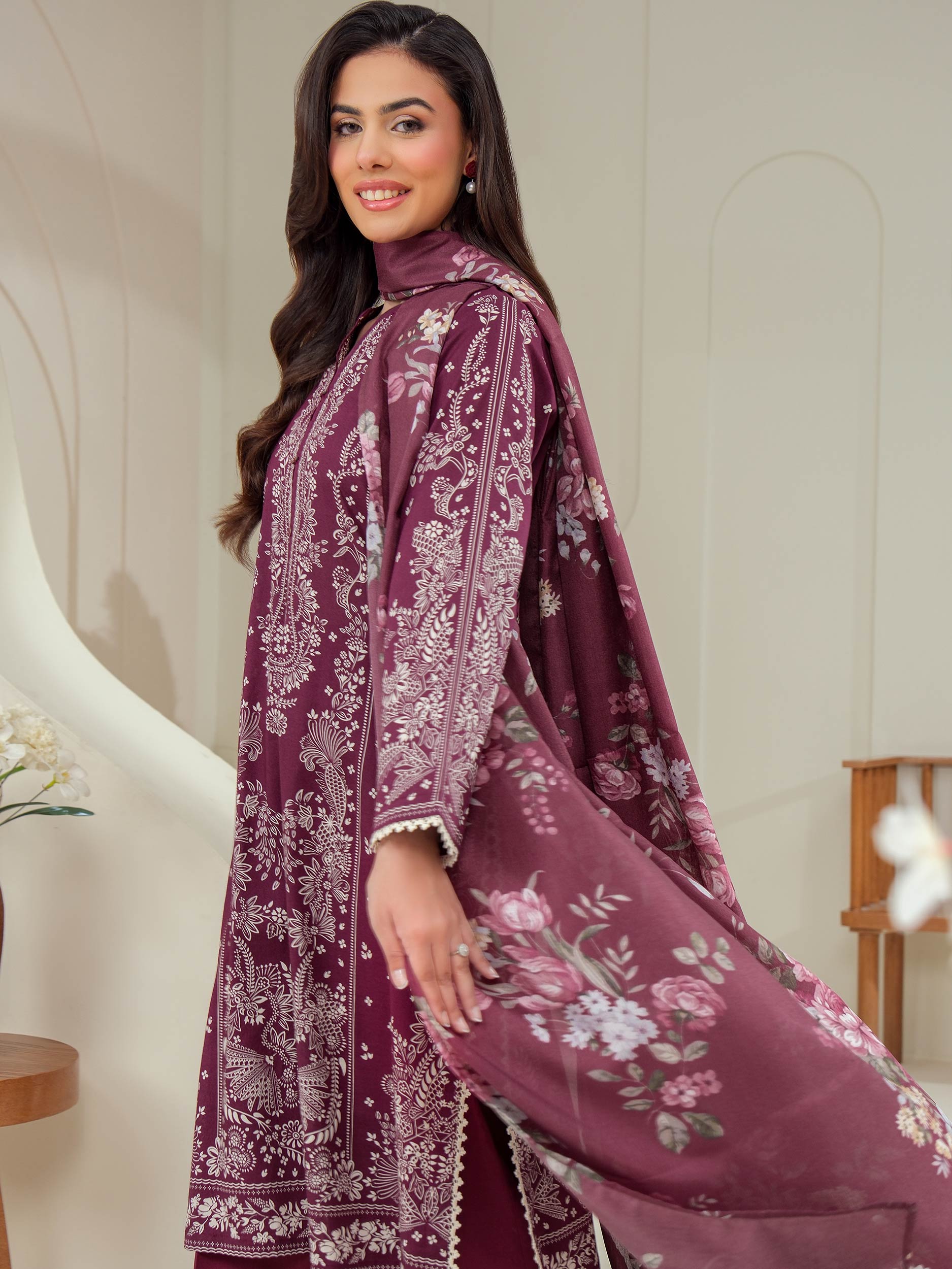 3 Piece Lawn Suit-Printed (Unstitched)