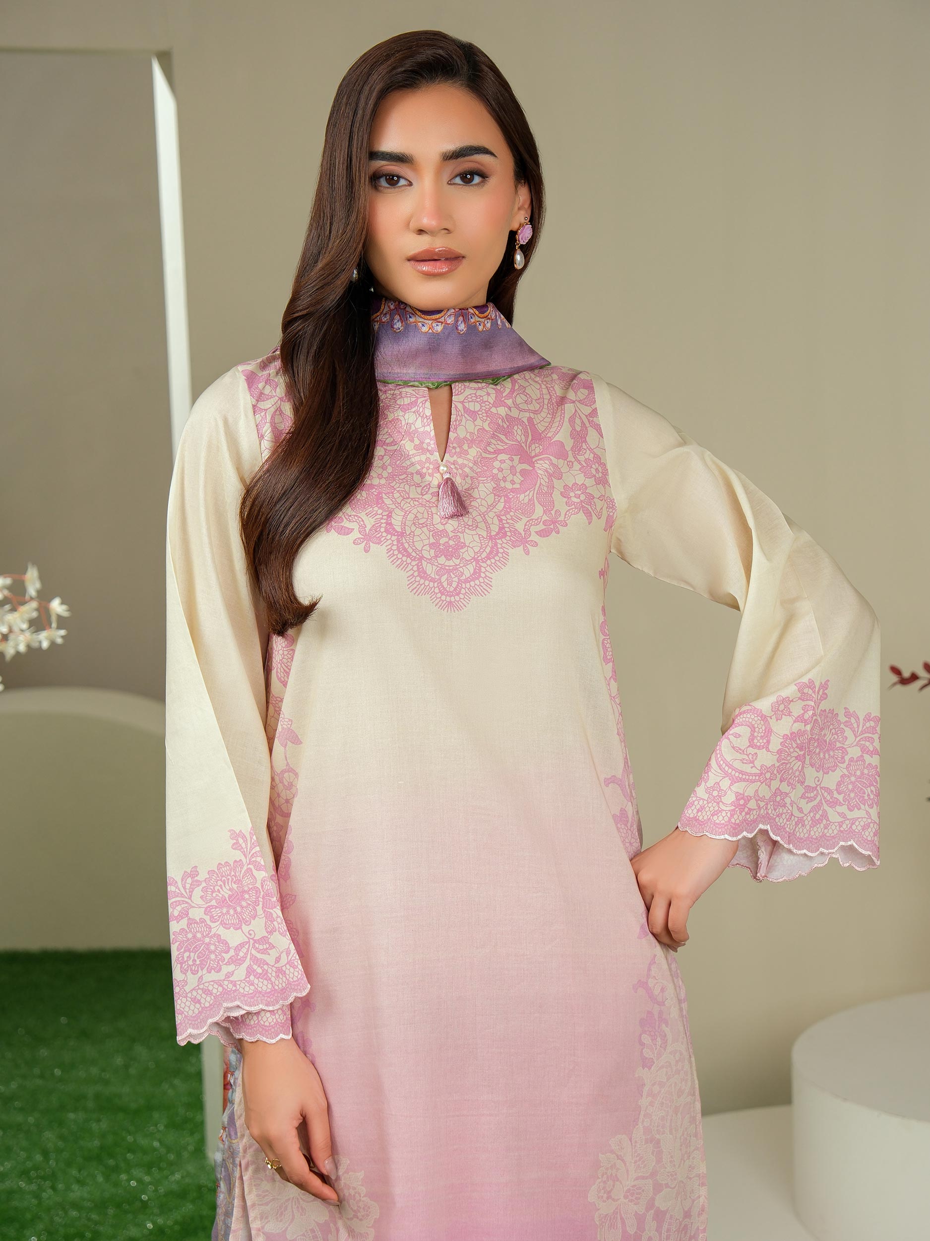 3 Piece Lawn Suit-Printed (Unstitched)
