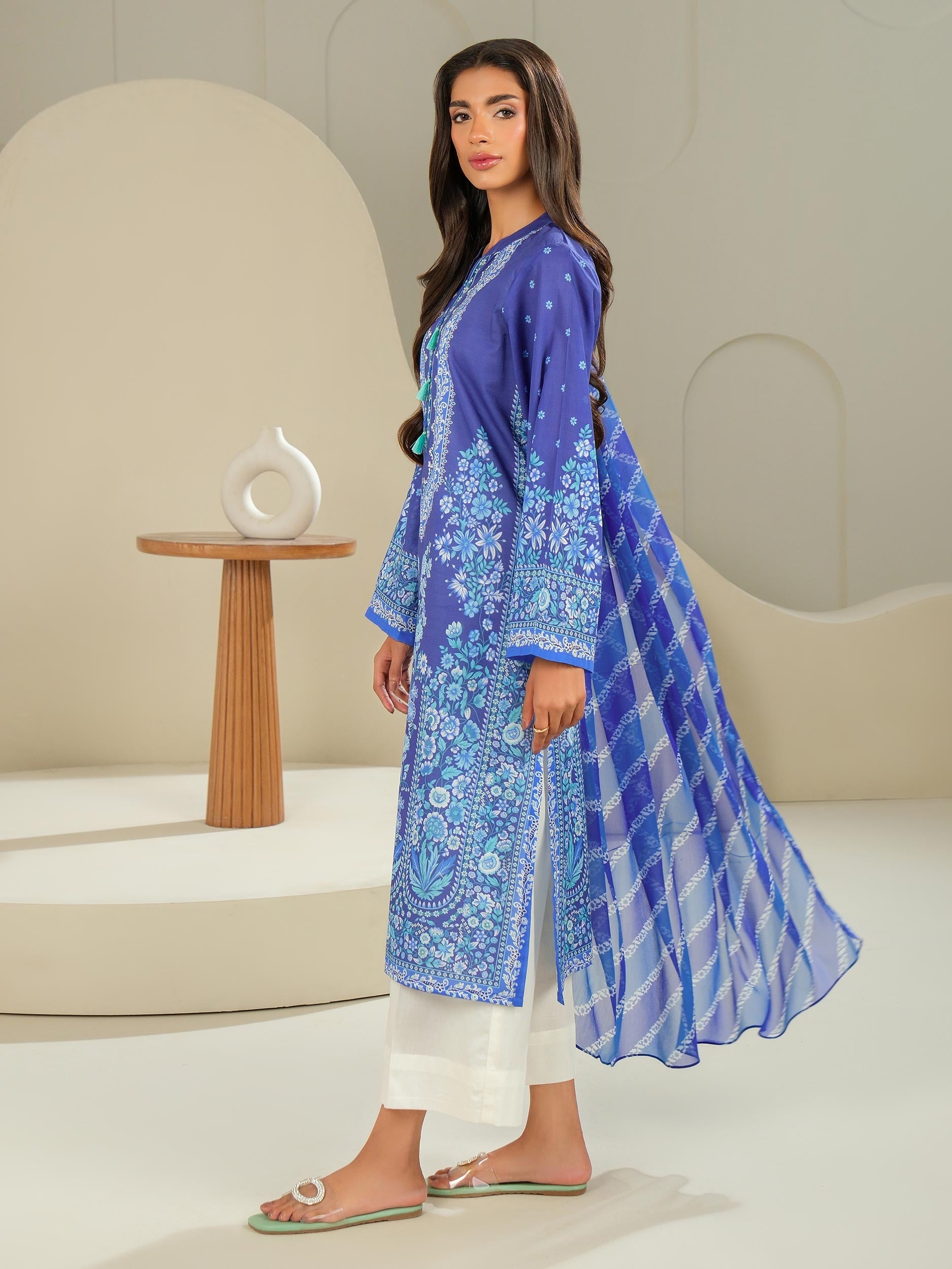 2 Piece Lawn Suit-Printed (Unstitched)