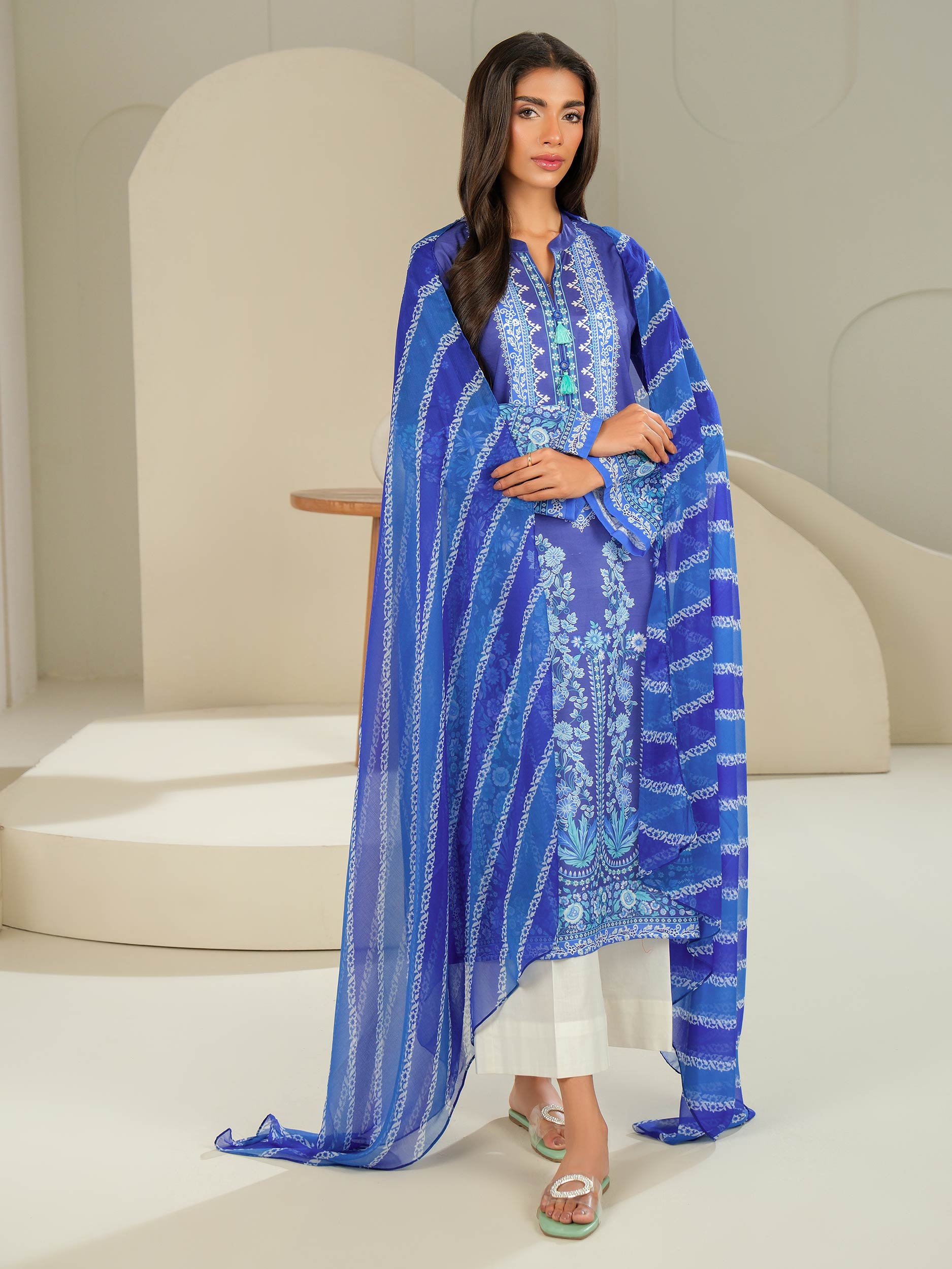 2 Piece Lawn Suit-Printed (Unstitched)