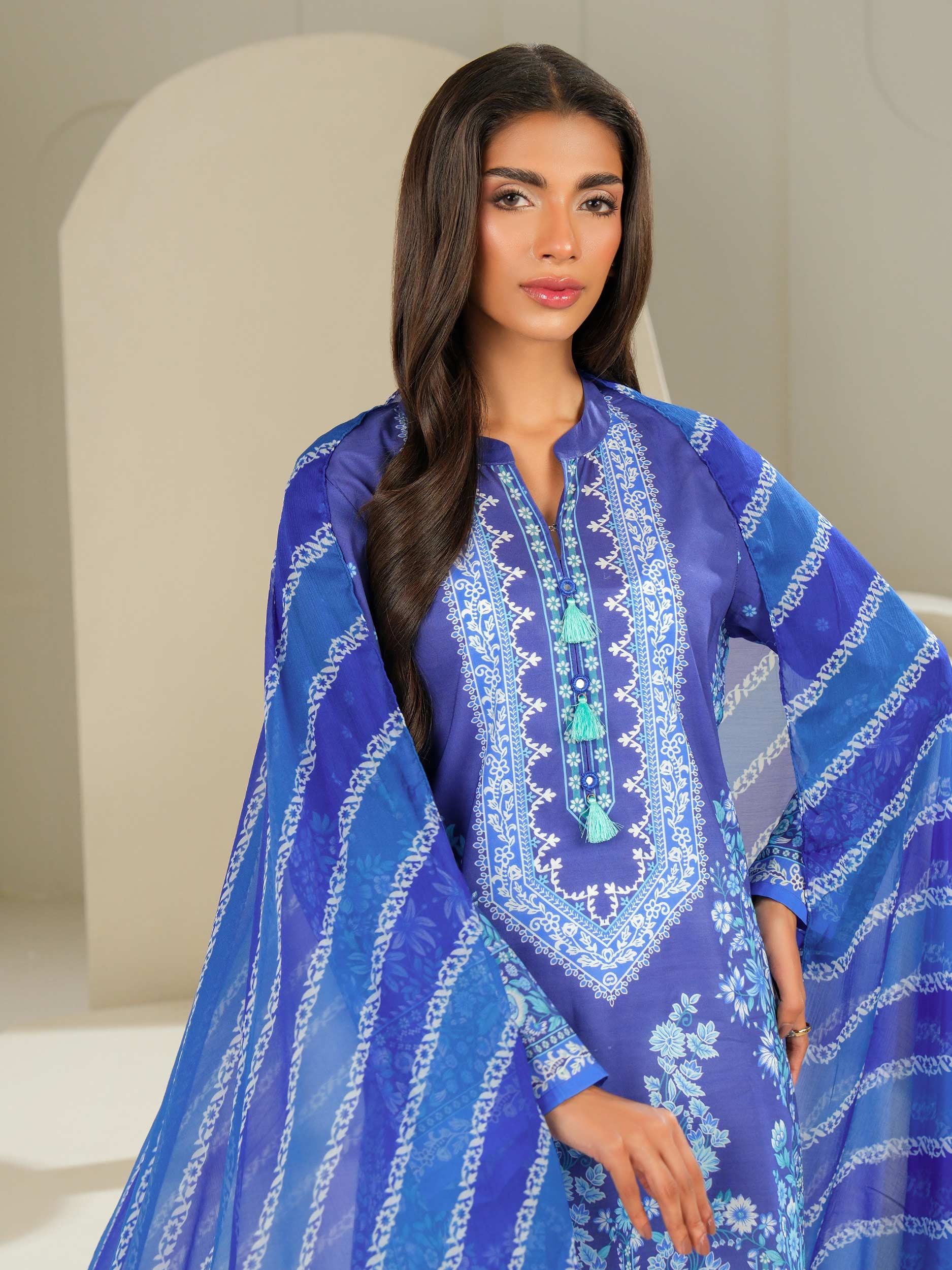 2 Piece Lawn Suit-Printed (Unstitched)