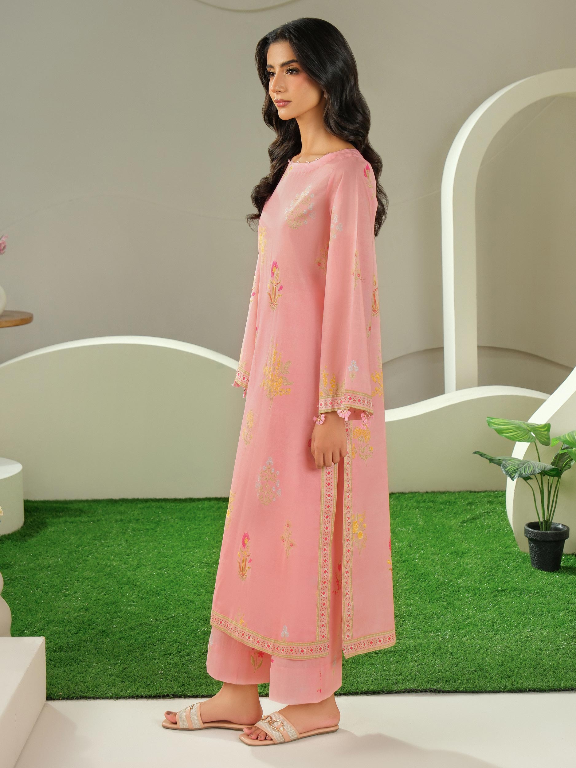 2 Piece Cambric Suit-Printed (Unstitched)
