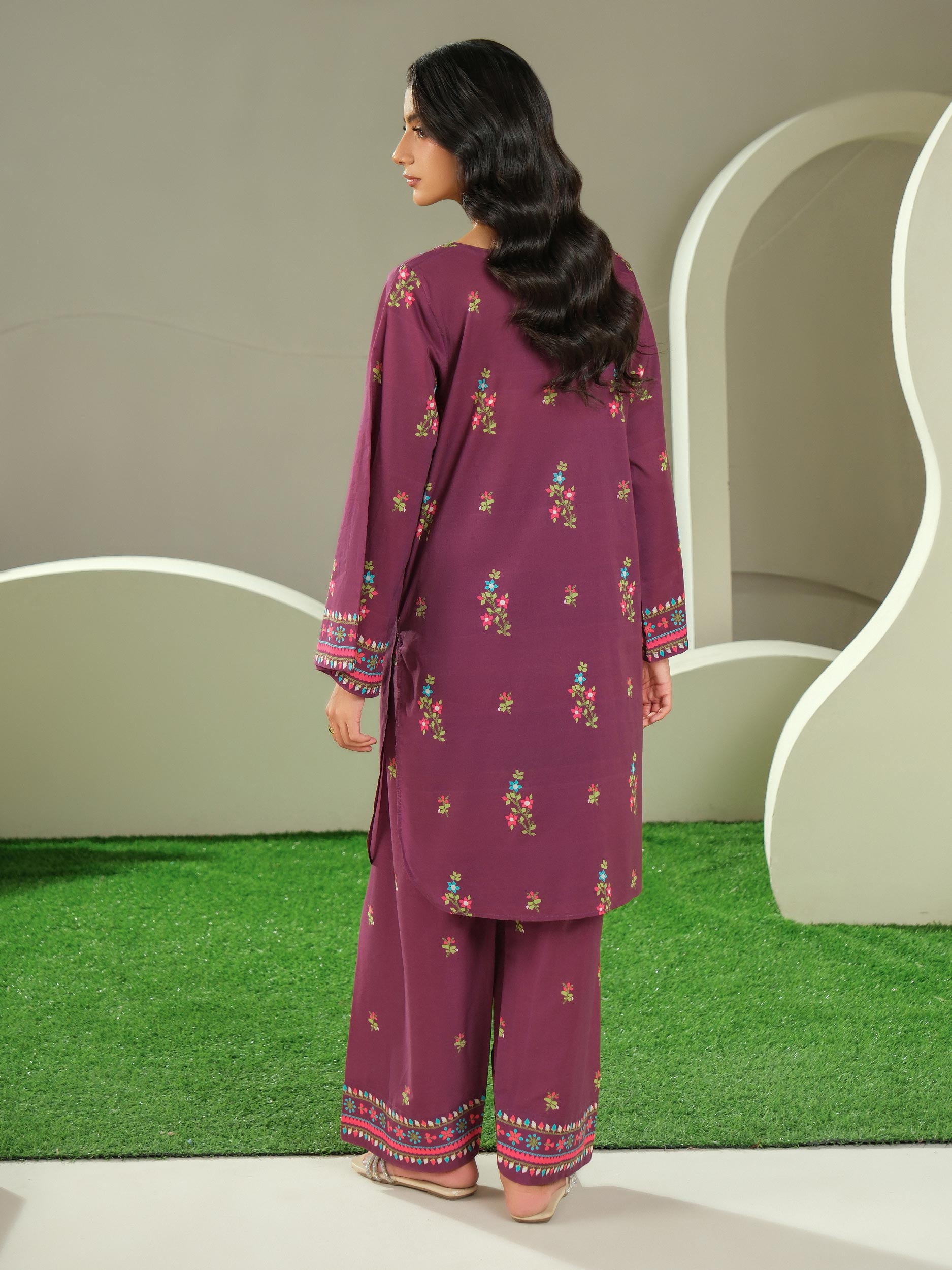 2 Piece Cambric Suit-Printed (Unstitched)