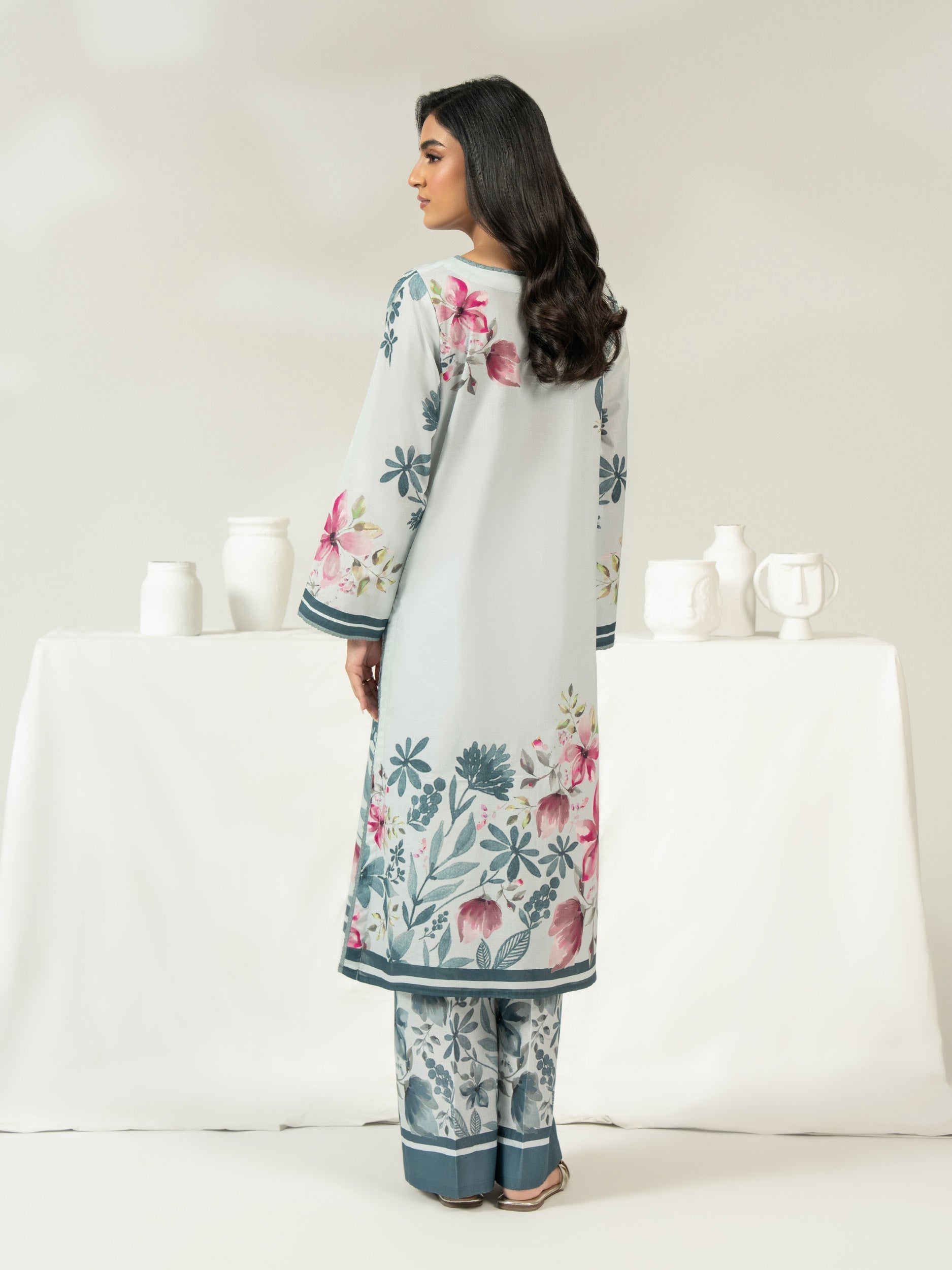 2 Piece Cambric Suit-Printed (Unstitched)