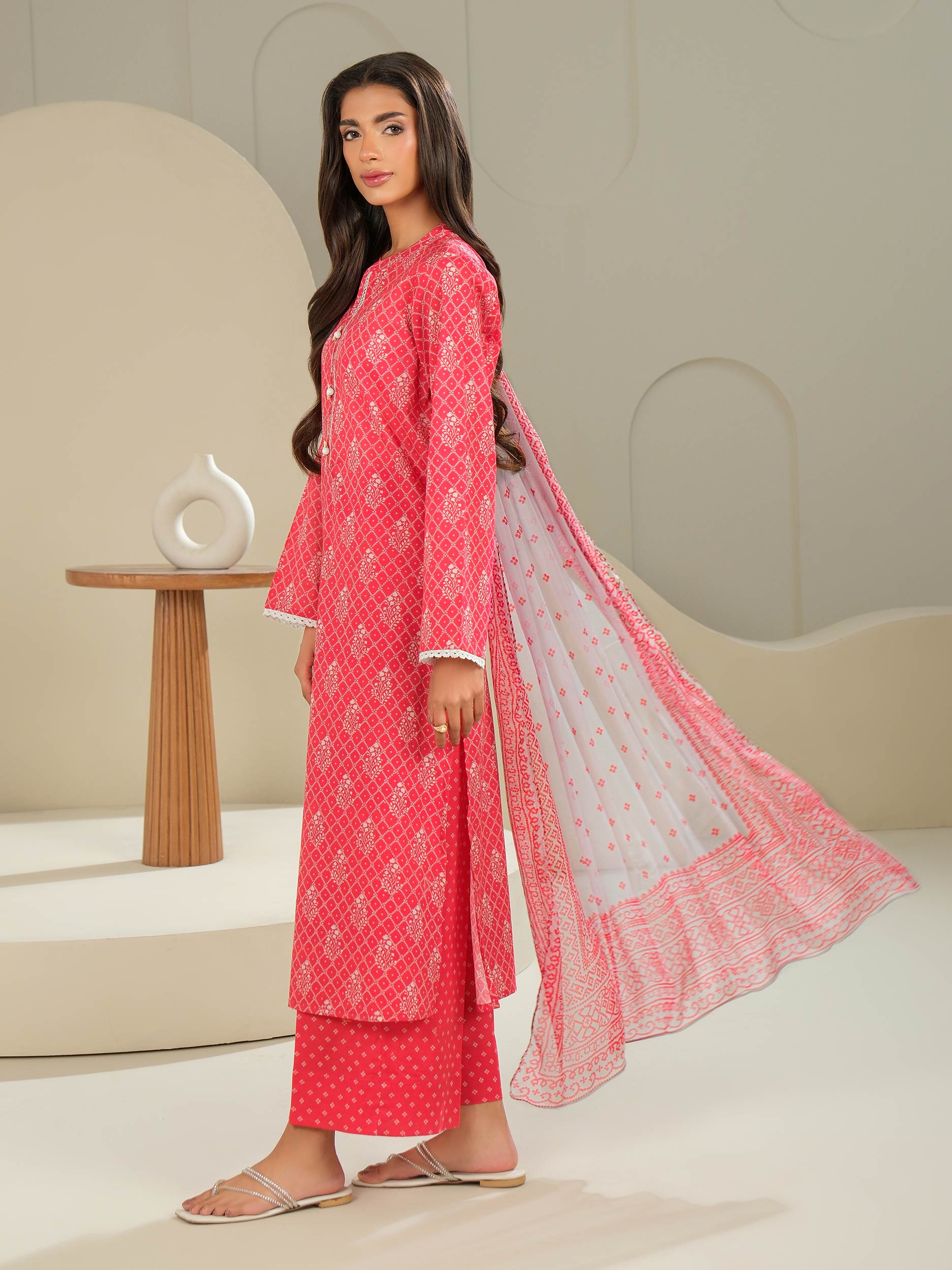 3 Piece Lawn Suit-Printed (Unstitched)