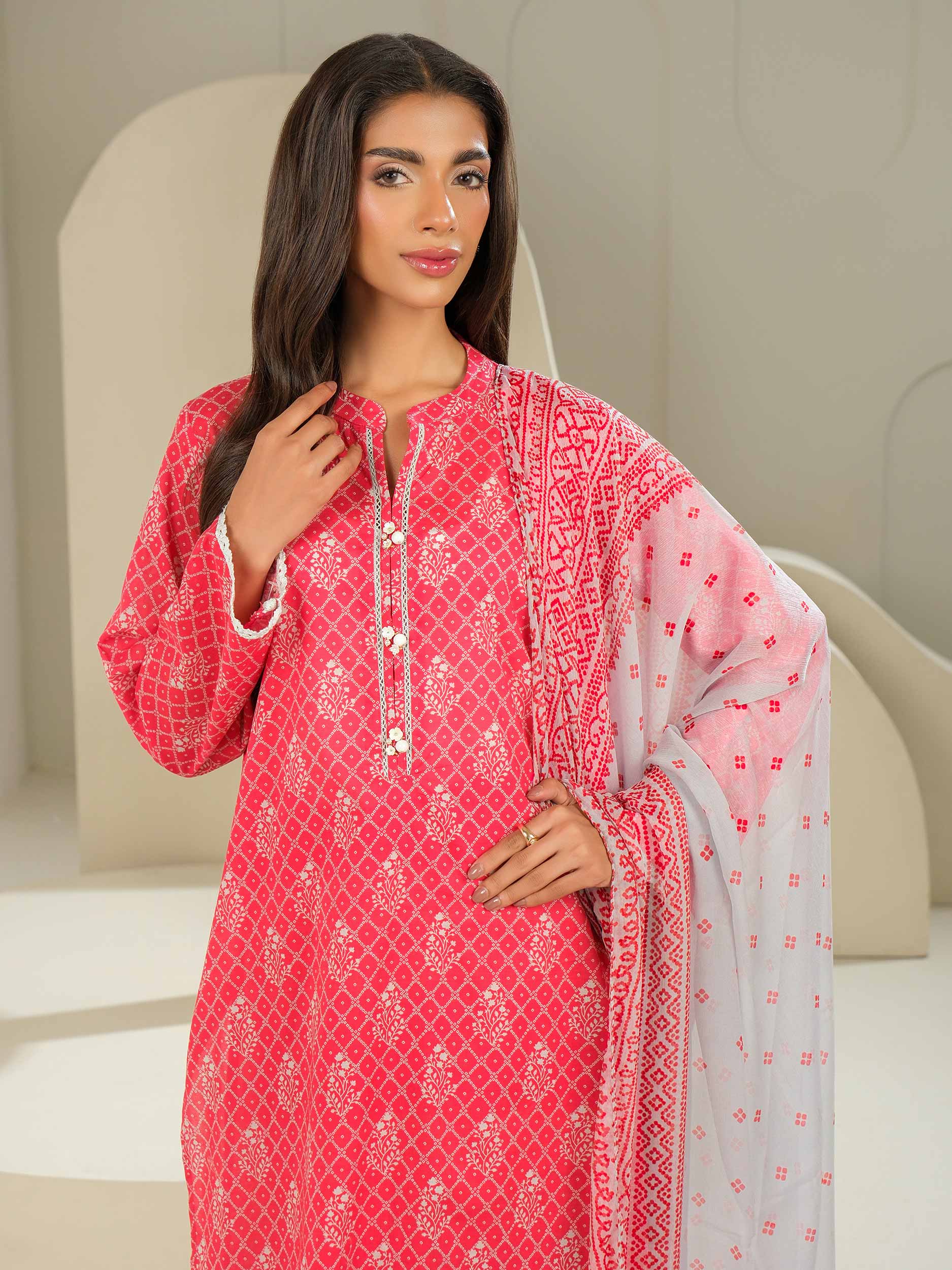3 Piece Lawn Suit-Printed (Unstitched)