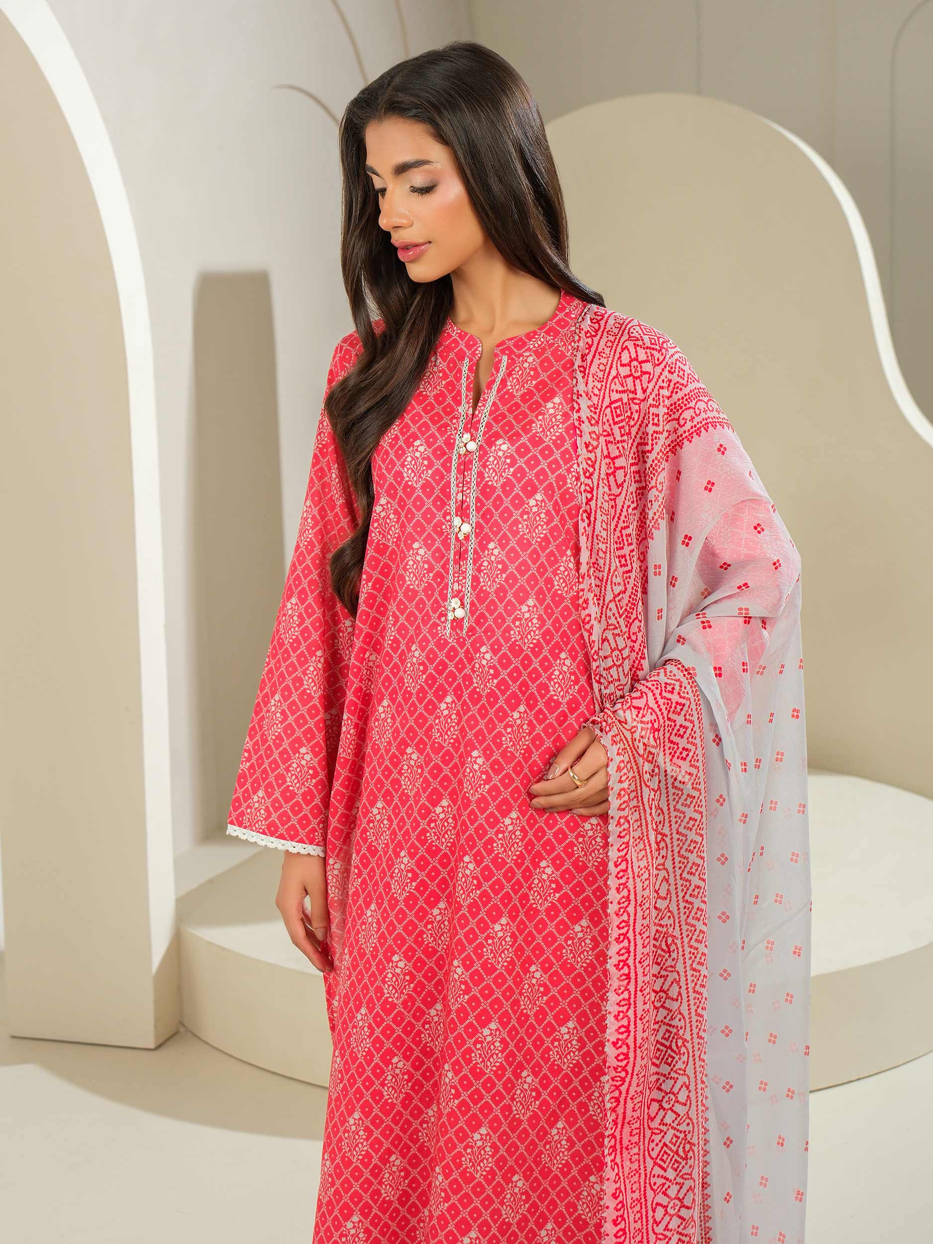 3 Piece Lawn Suit-Printed (Unstitched)
