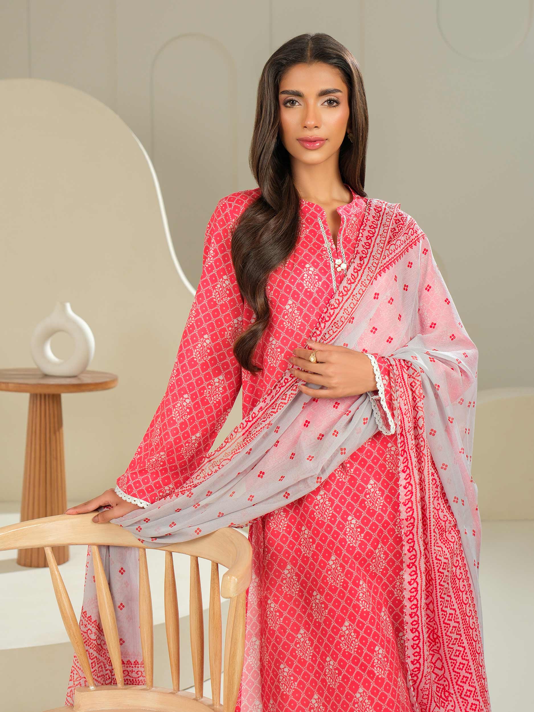 3 Piece Lawn Suit-Printed (Unstitched)