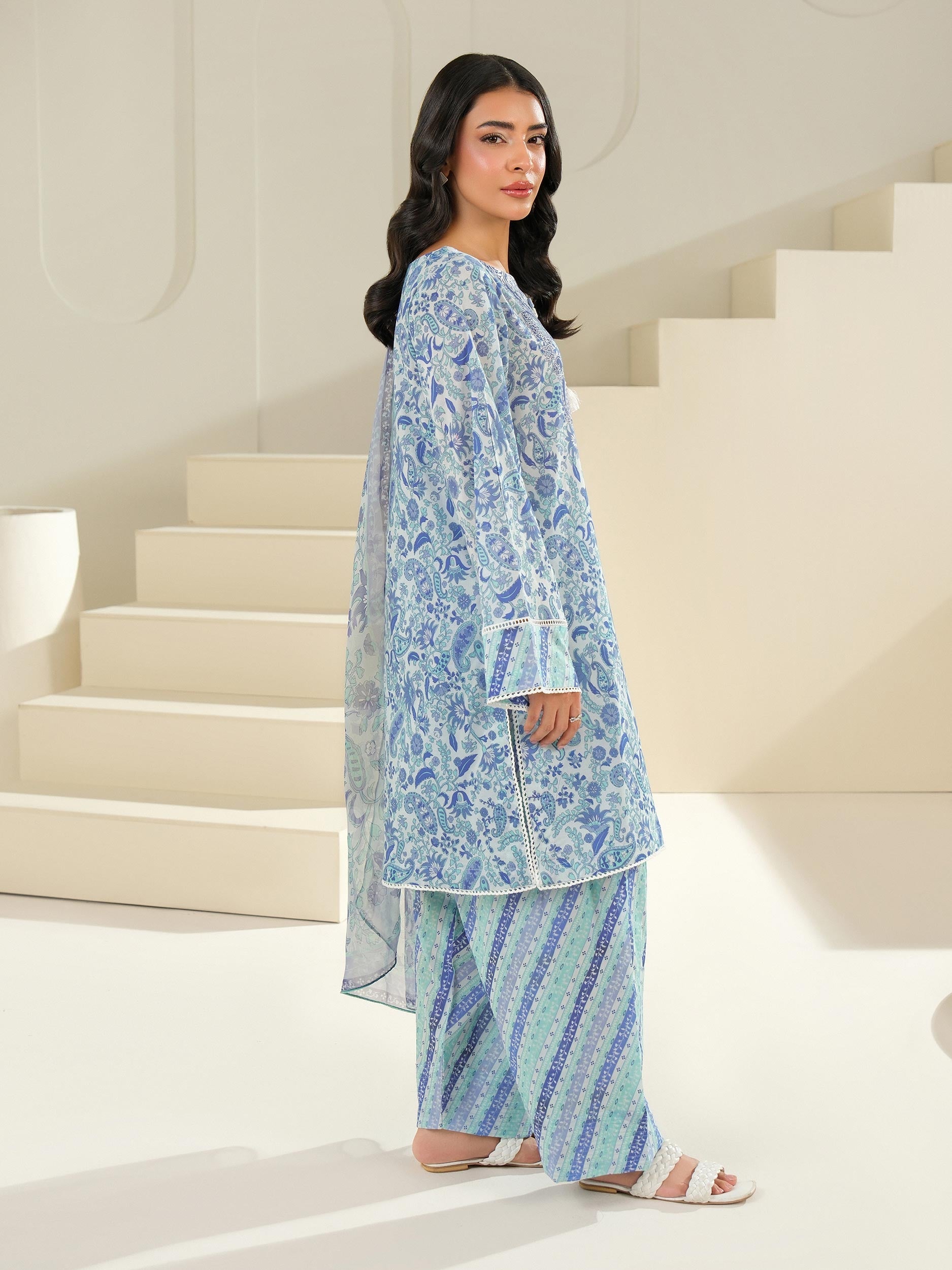 3 Piece Lawn Suit-Printed (Unstitched)