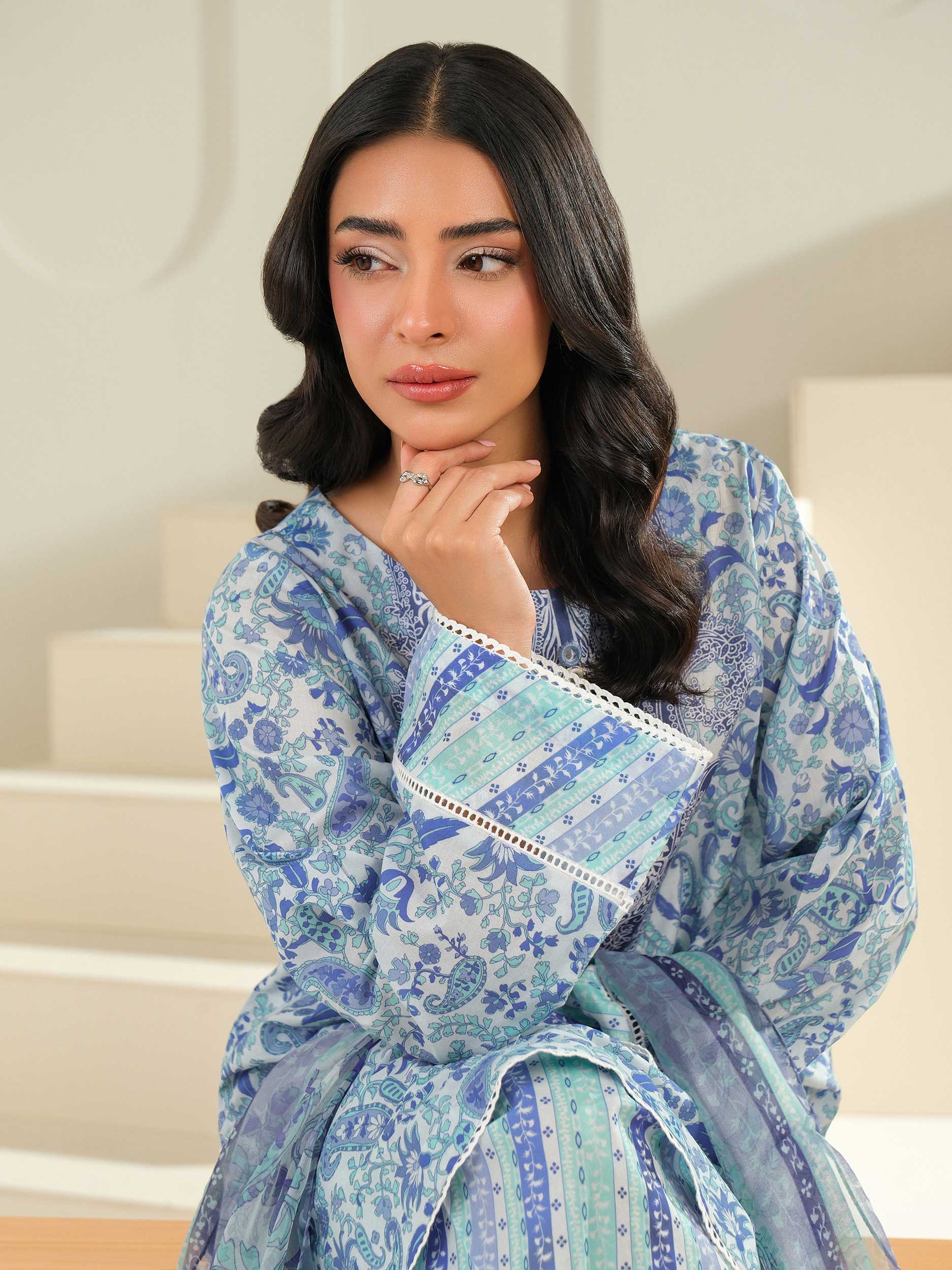 3 Piece Lawn Suit-Printed (Unstitched)