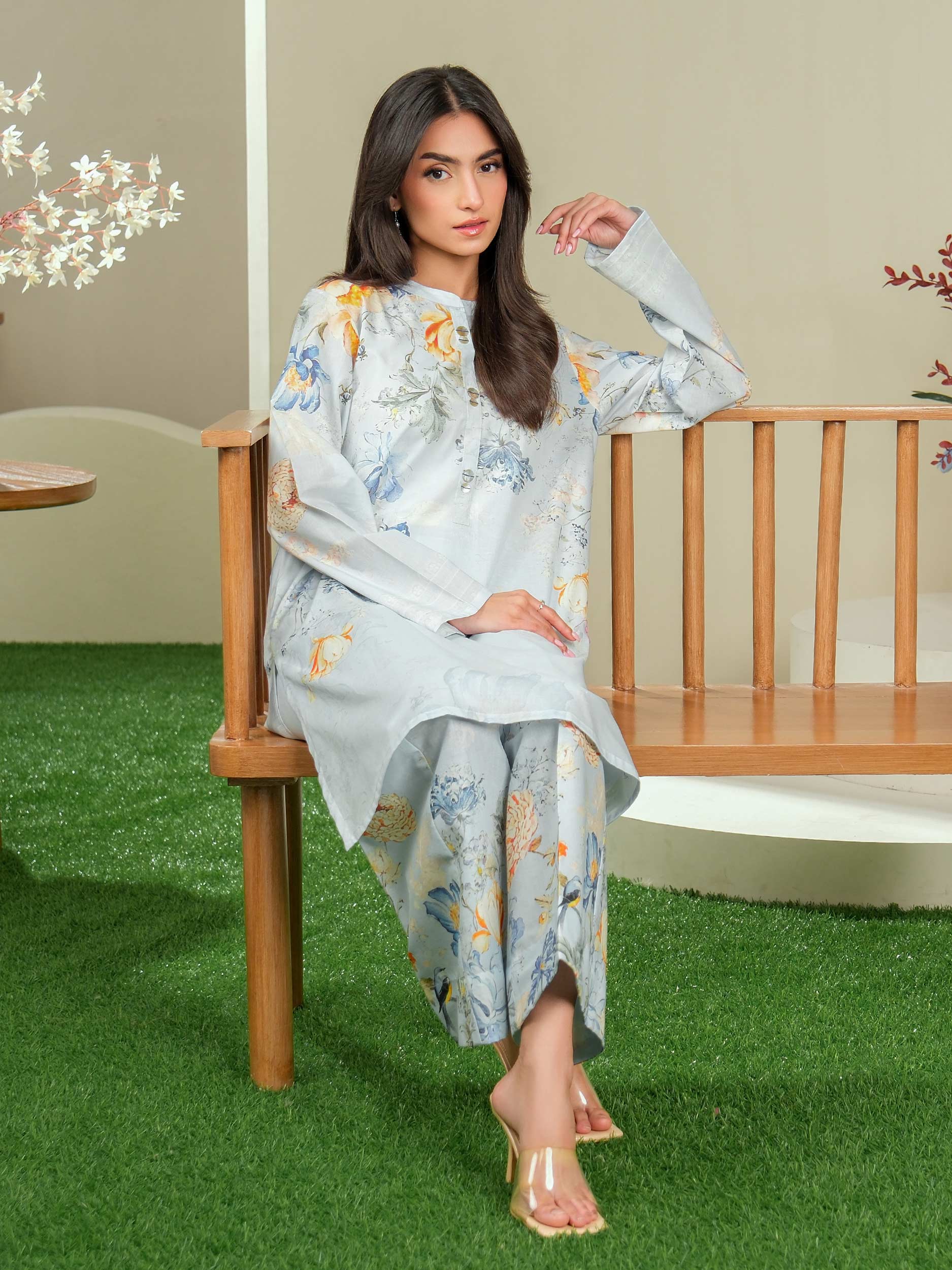 2 Piece Lawn Suit-Printed (Unstitched)