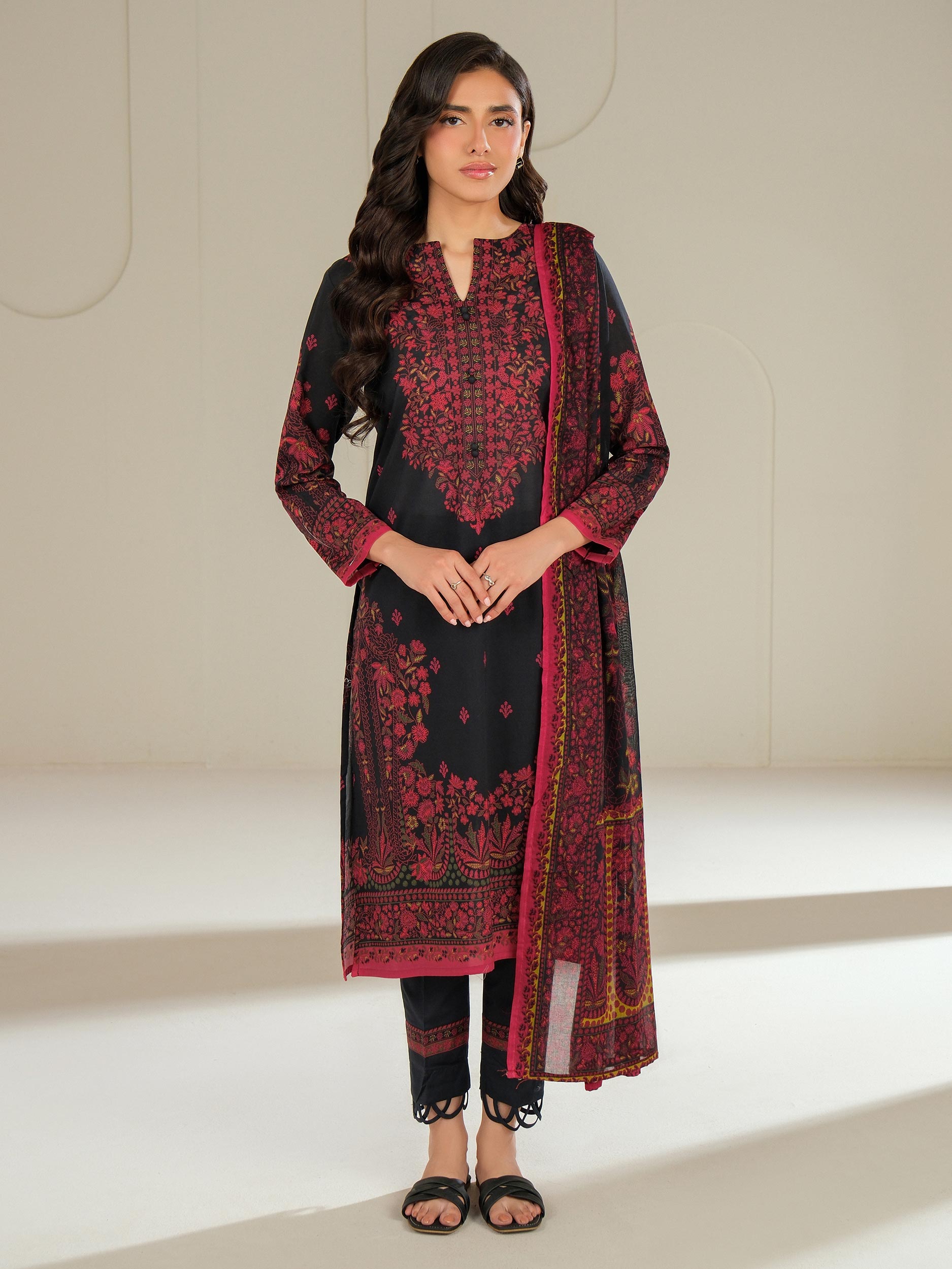 3 Piece Lawn Suit-Printed (Unstitched)