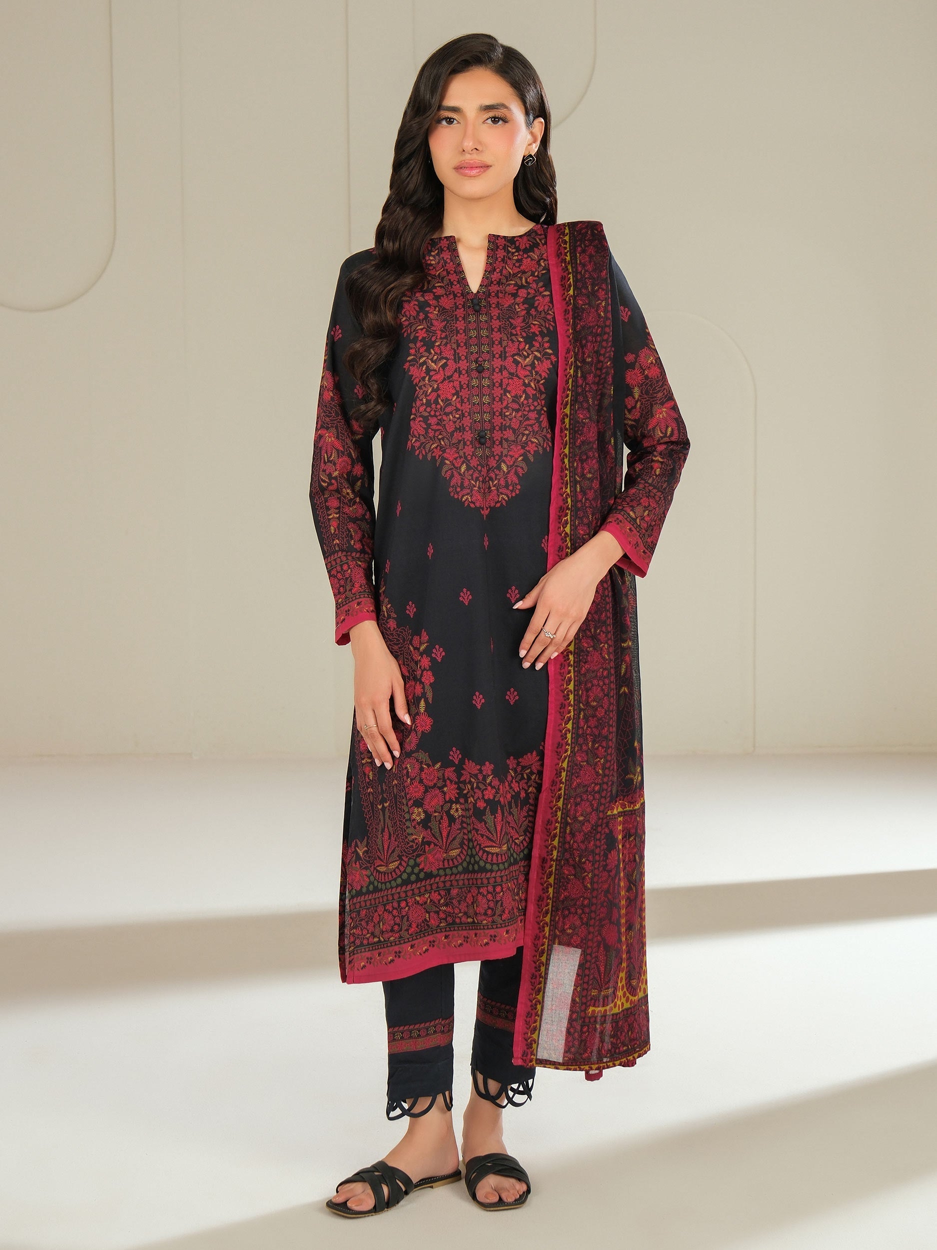 3 Piece Lawn Suit-Printed (Unstitched)
