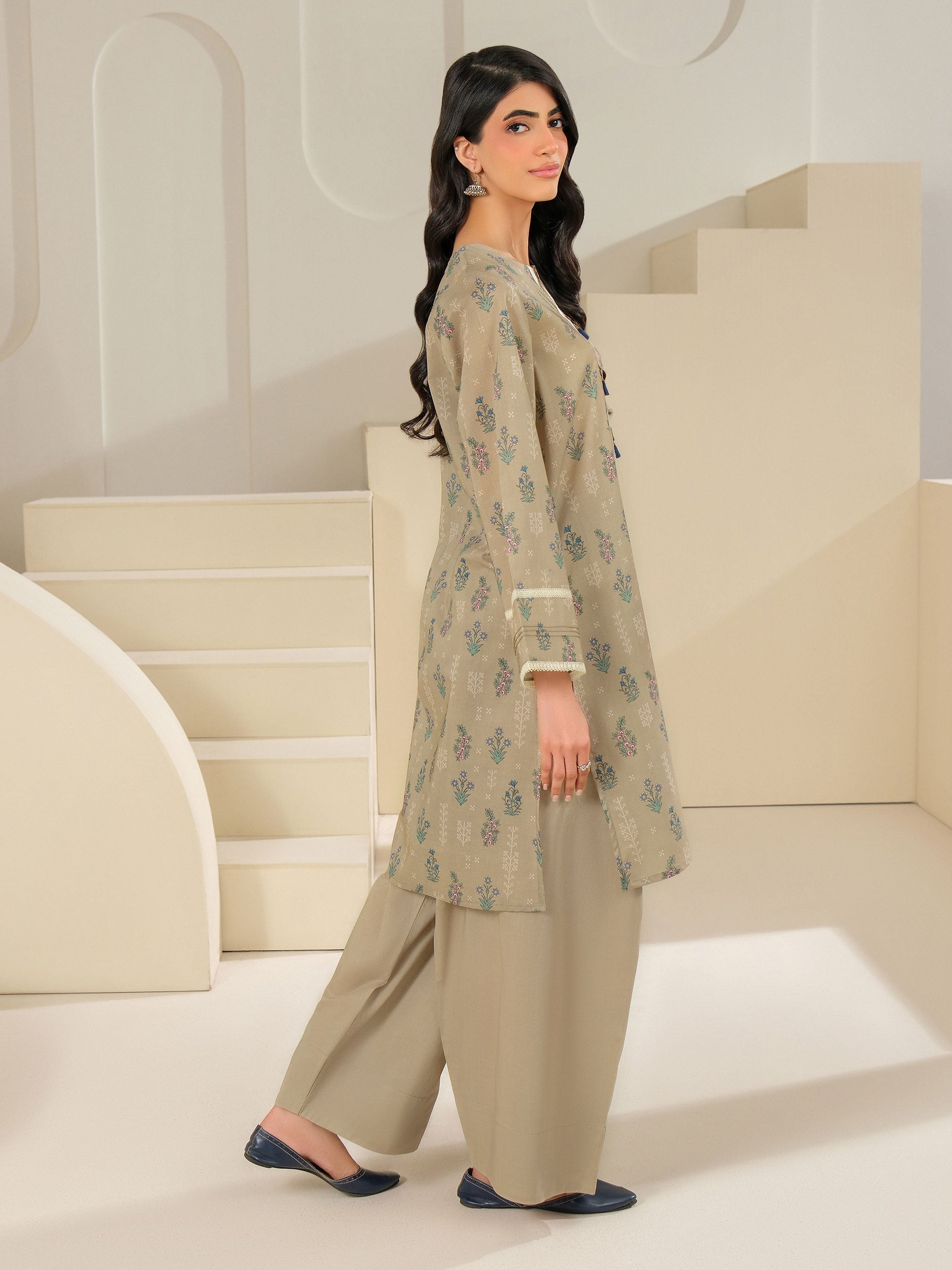 3 Piece Cambric Suit-Printed (Unstitched)