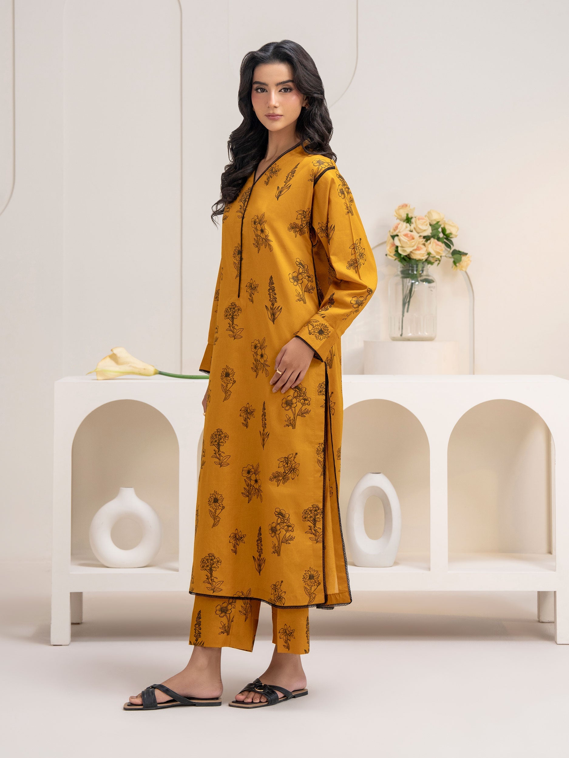 Cambric Shirt-Printed (Unstitched)