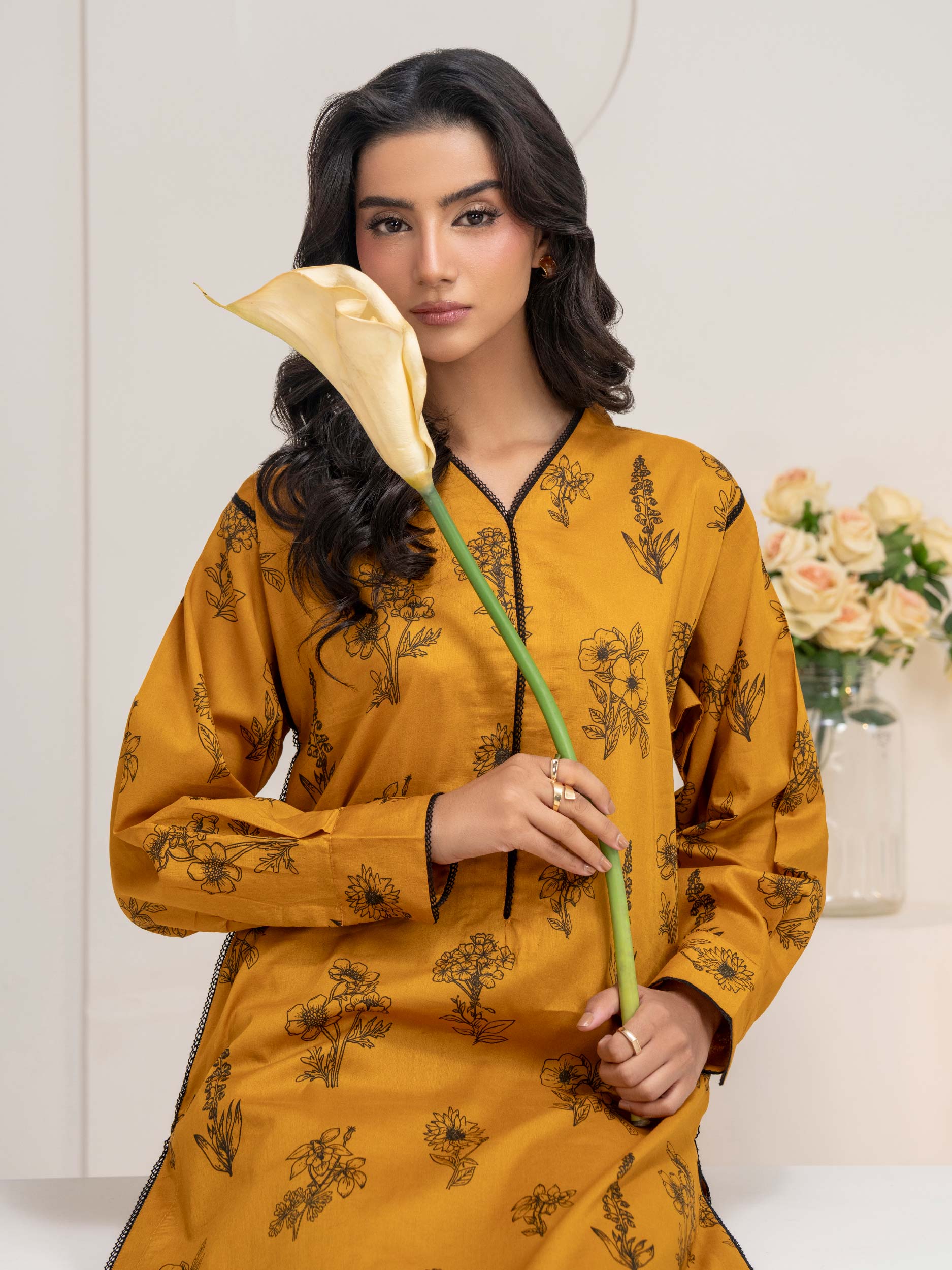 Cambric Shirt-Printed (Unstitched)